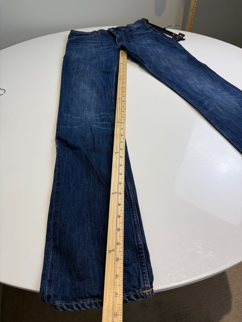 Acne Studios Roc Verakai Blue Denim Jeans Mens 30 X 34 5 Pocket - Picture 8 of 8